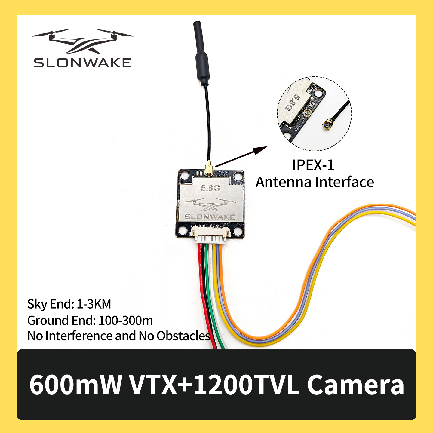 SLONWAKE 5.8G 600mW 7-24V FPV  - Drone Frame review and price