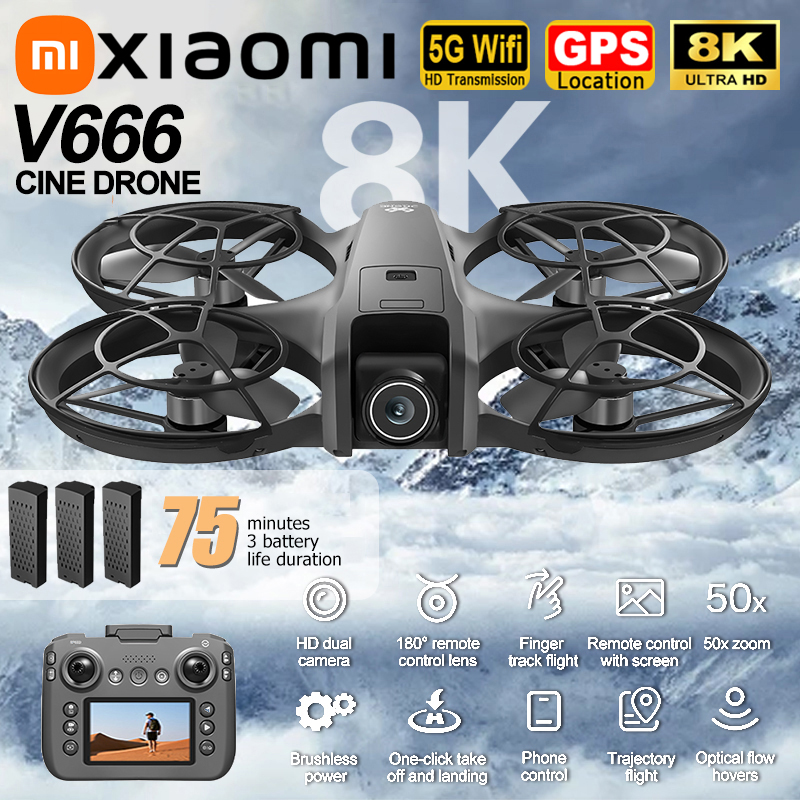 Xiaomi V666 Drone 8K Aerial HD - Drone Gps Mount review and price